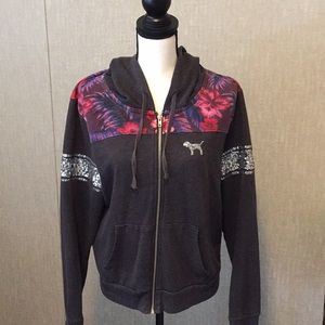 Pink Victoria’s Secret Zipper-up Hoodie